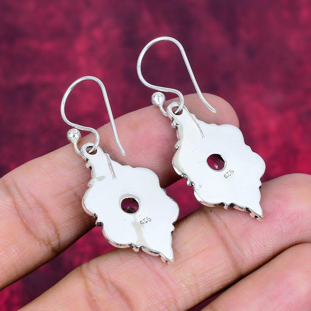 Pink Kunzite Earrings Gemstone Jewelry, 925 Solid Sterling Silver Earrings, Handmade Jewelry Birthstone Earrings, Gift For Him