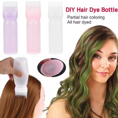 Hair Dyeing Agent Bottle Dense Tooth Combing Hair Salon Bottle Comb Hair Partial Dyeing Tool Bottle