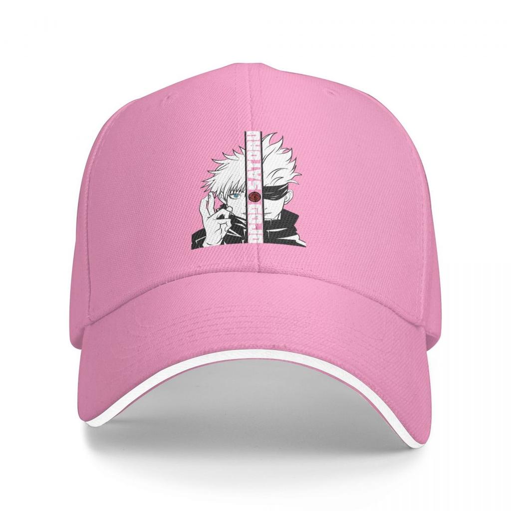 Herren Damen JJK Gojo Satoru Kappe Mode Baseballkappe Polyester Anime Hüte Sonnenhüte Verstellbar Papa Hut Großhandel Neu