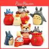 Bag Totoro Lucky Cat Girl New Year Theme Mini Model Ornament For Prop Decoration
