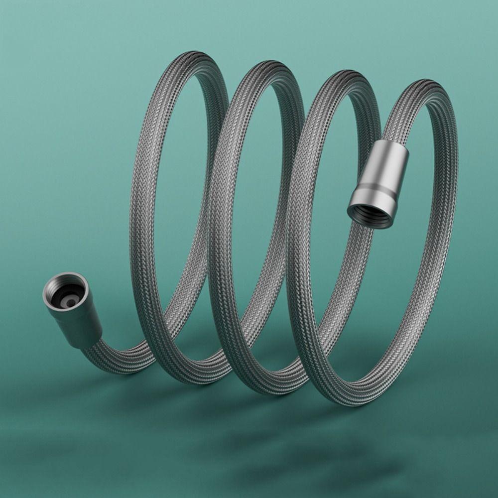 1.5/2 Meter Handheld Shower Hose Universal Interface Anti Winding Shower Tube High Pressure Flexible Bath Shower Nylon Pipe