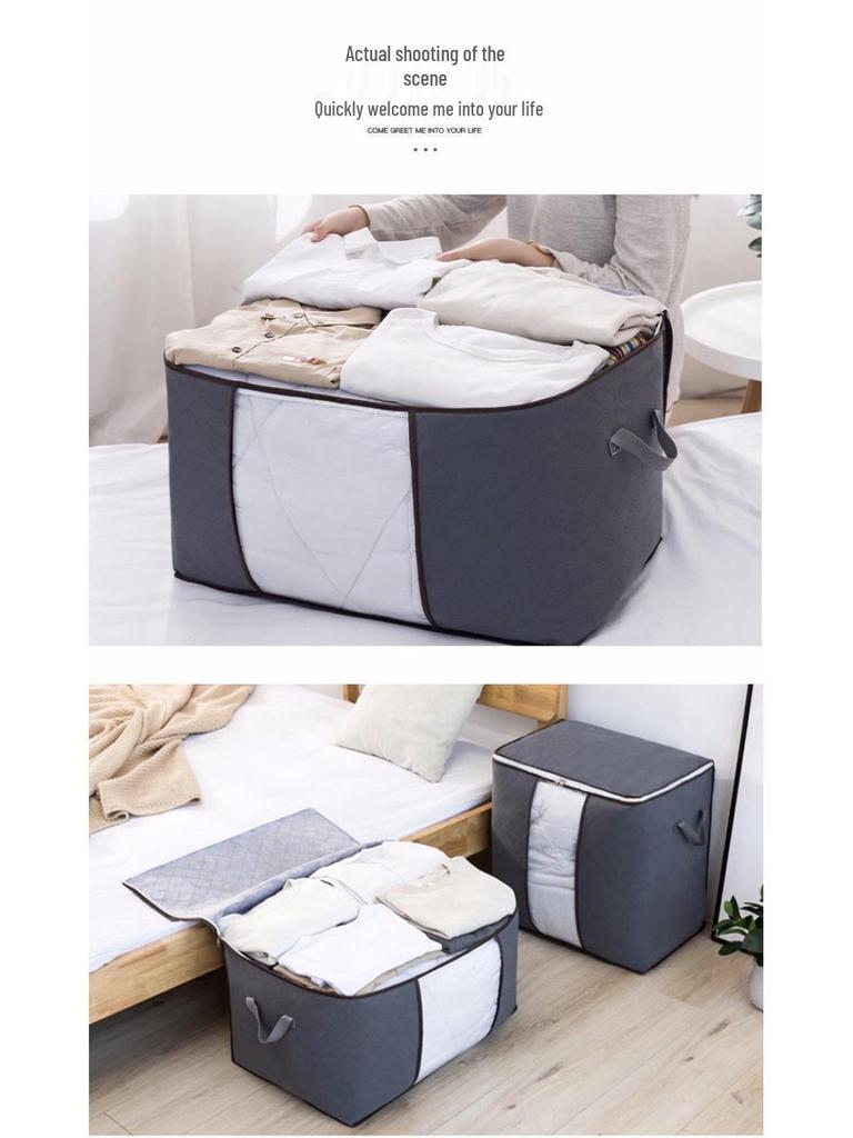 Moisture-Proof Extra Large Quilt Storage Organizer and Handheld Bag