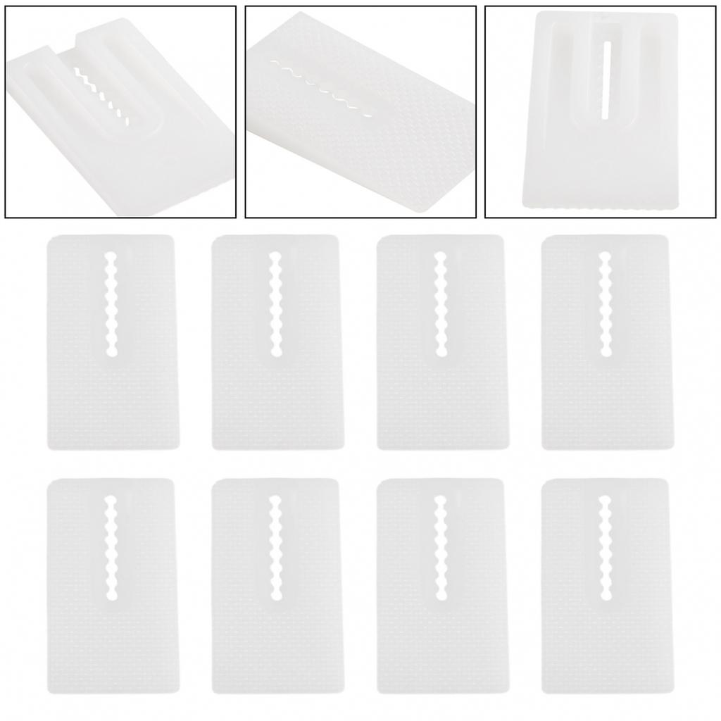 8 Stück Toilettenausgleichsplatten Weichplastik Stapelbar Transparent