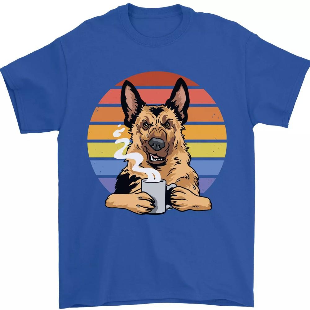 

A Dog Coffee Mens T-Shirt 100% Cotton Gift Funny Unisex T-Shirt Unisex T-Shirt XXXL