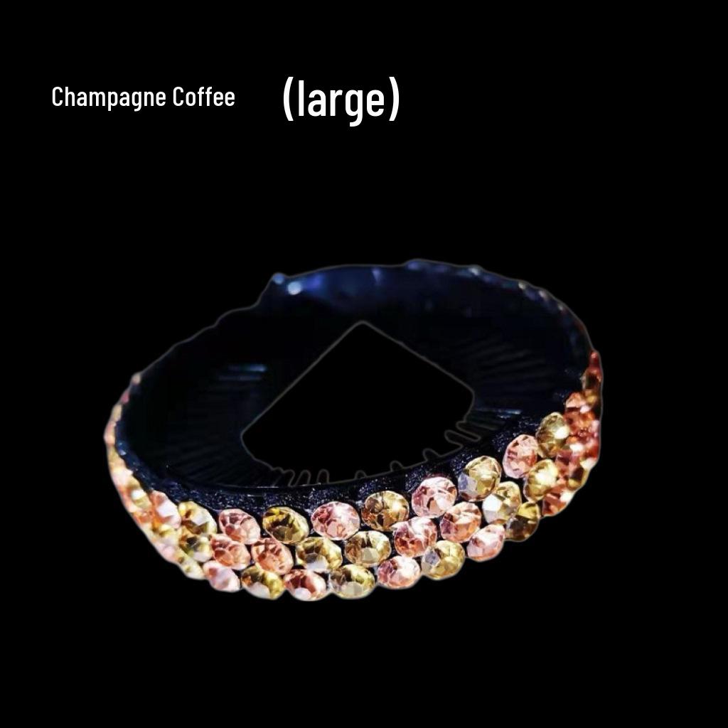 Korean Style Rhinestone Banana Clip Hair Bun Maker - Elegant Ponytail & Bun Accessory