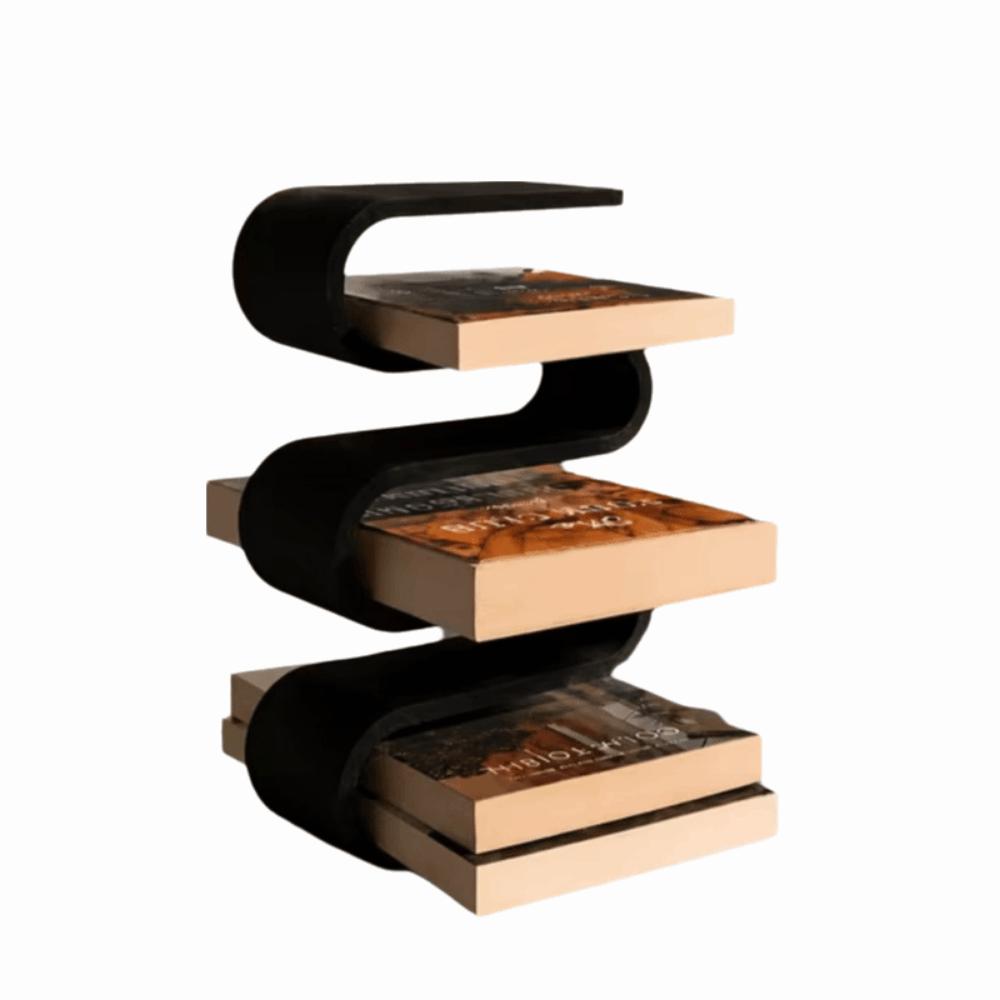 Multi-layer Book Shelf 3D Printed Desk Storage Rack Home Decor Vertical Book Holder Bedside Table
