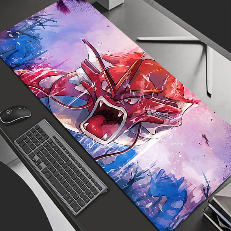 Mouse Pad Anime Gaming Accessories PPokemons Gyarados Mousepad Gamer PC Completo Computer Keyboard Desk Mat Varmilo