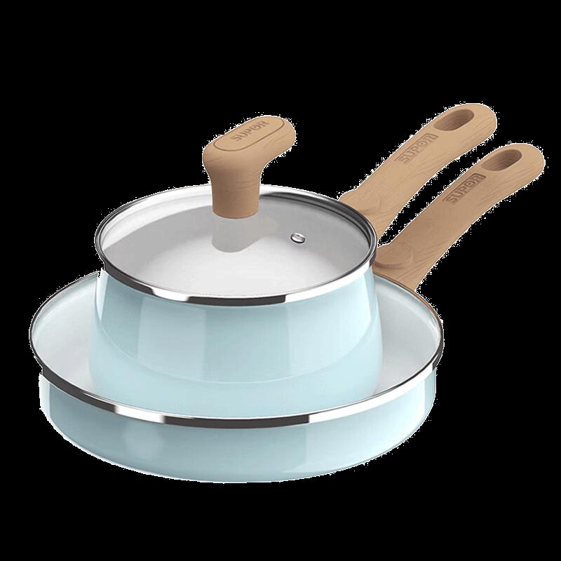 Supor Joyful Light Enamel 2-Piece Cookware Set
