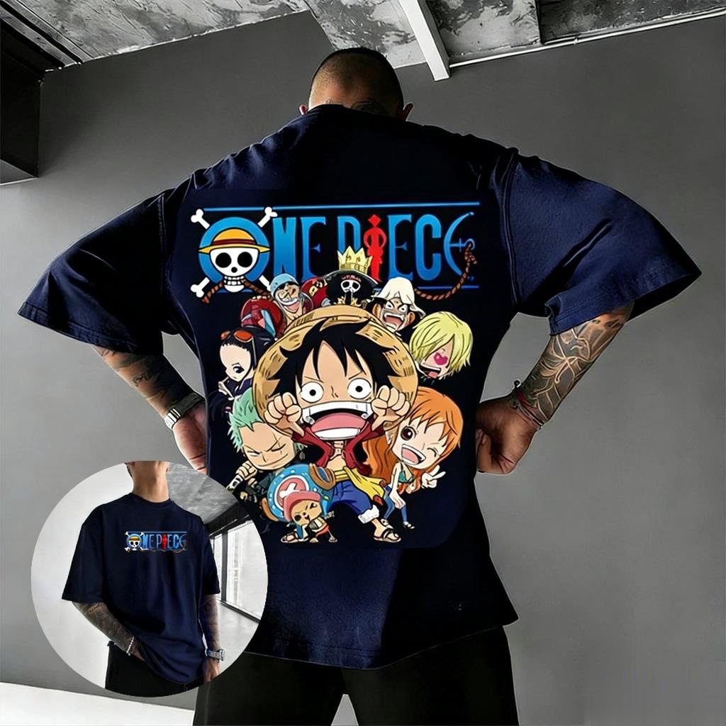 T-shirt Grafica Anime One Piece Luffy Uomo Donna 2026 Estate Cotone Manica Corta Maglietta Casual Streetwear Oversize Girocollo Top