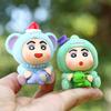 Anime Shin-chan Flocking Animal Series: Q Version Panda & Elephant Figure Toy Ornament