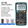 Portable Digital Multimeter ZT-98/100/101/102/102A AC/DC Voltage Ammeter Voltmeter Ohm Electrician Tester with Backlight