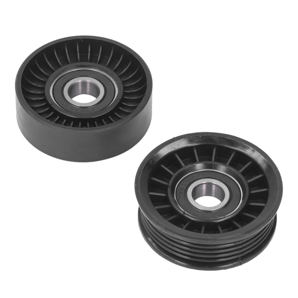2 Pcs Drive Belt Idler Pulley Set Replacement for Fairlane AU BA BF NF NL 1995‑2007