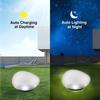 Solar Pebble Lawn Lights, Waterproof Outdoor Glowing Stone Lights, Garden Landscape Pathway Decorative Solar Lamps