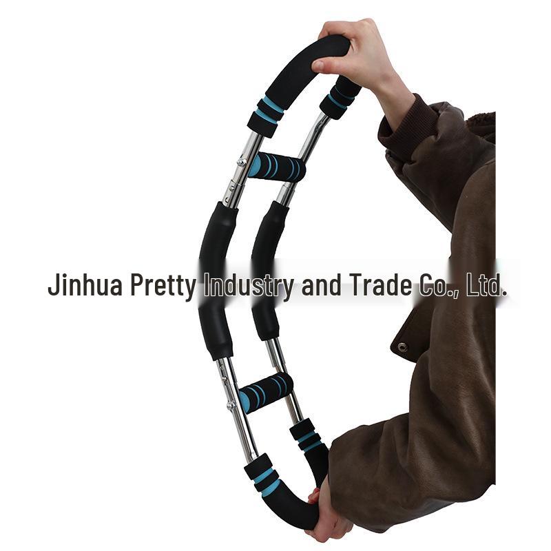 Adjustable 3-Level Spring Arm Strength Trainer - U-Shaped Indoor Fitness Equipment for Chest and Grip Muscle Training