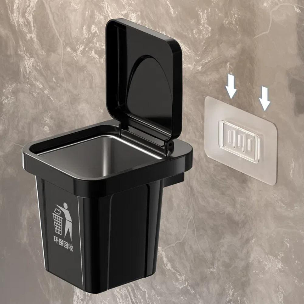 Śmietnik ze stali nierdzewnej do montażu na ścianie Śmietnik w kształcie puszki Nowy wiszący kosz na śmieci