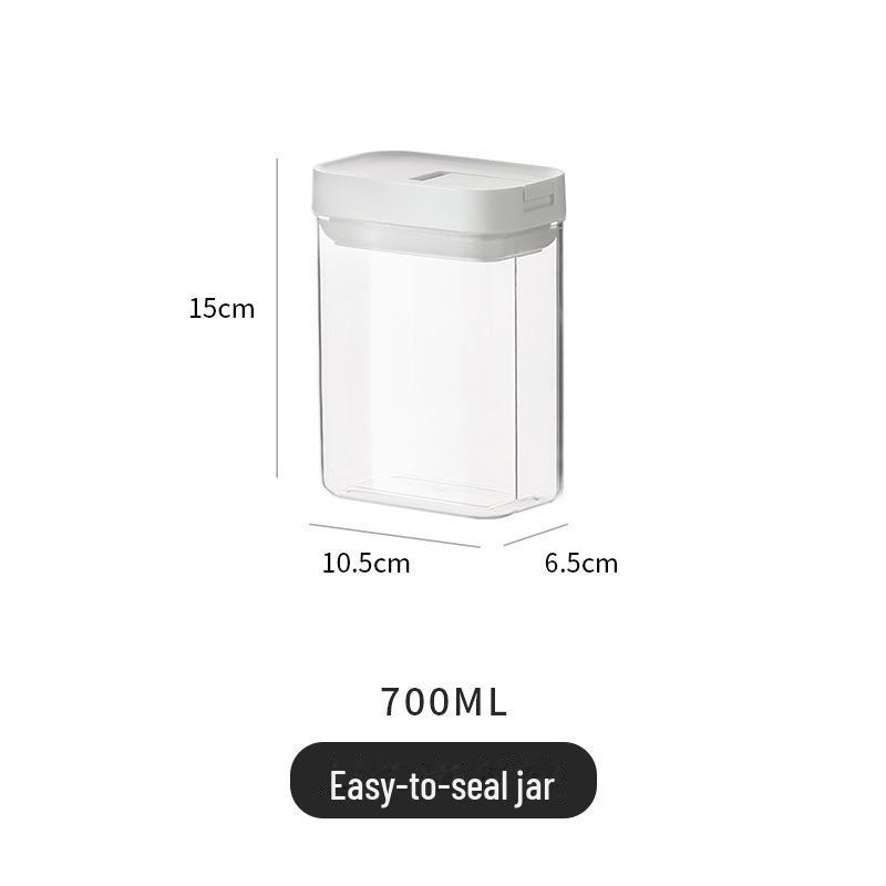 Japanese-Style Moisture-Proof Transparent Storage Jar for Kitchen and Grains
