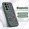 Custodia Geometrica con Texture in Tessuto per Samsung S26 Edge S25 FE S24 Plus S23 S22 Ultra A15 A16 A17 A35 A36 A37 A54 A55 A56 A57 5G Cover Ibrida Magnetica Opaca