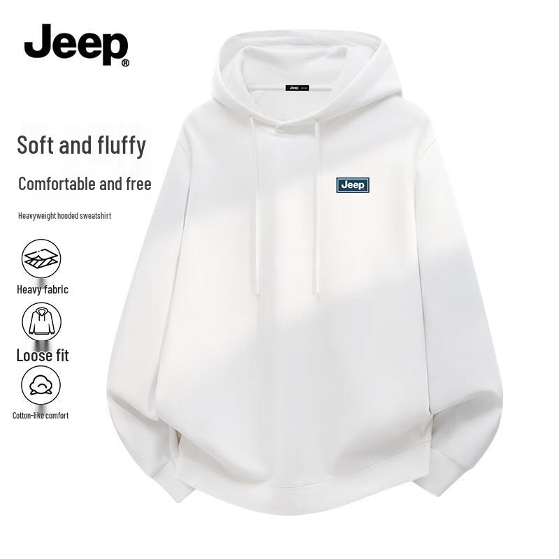 Jeep Men s 2025 Heavyweight Hooded Pullover Sweatshirt L