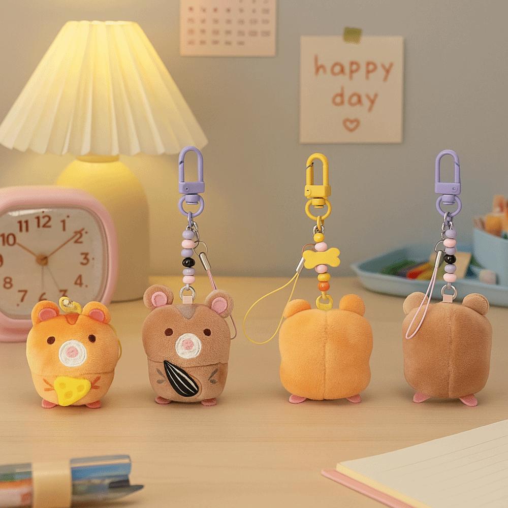 Creative Design Lovers Plush Doll Keychain Backpack Plush Pendant  Lovers Accessories
