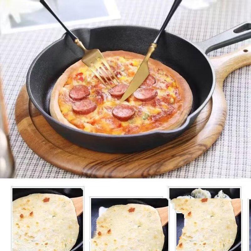 Wu Tuo 20cm Cast Iron Frying Pan Set