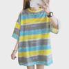 Trendy Korean-Style Loose Striped Short-Sleeve T-Shirt for Women