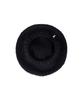 Bajal Studded Logo Wool Knit Beret Black