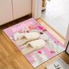 1PC Custom Name Llama Party Celebration Theme Floor Mat Ideal for Living Room, Game Rooms, Office, Bedroom, Floor Mat Playful Design