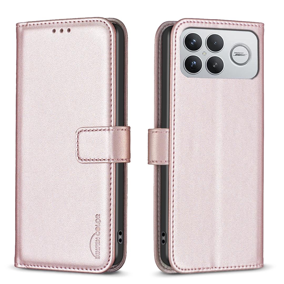 

Business Magnetic Leather Wallet Flip Phone Case For Xiaomi POCO F8 Ultra M7 F7 C85 C75 C55 Shockproof kickstand Bag Book Cover Poco C75 рожевий