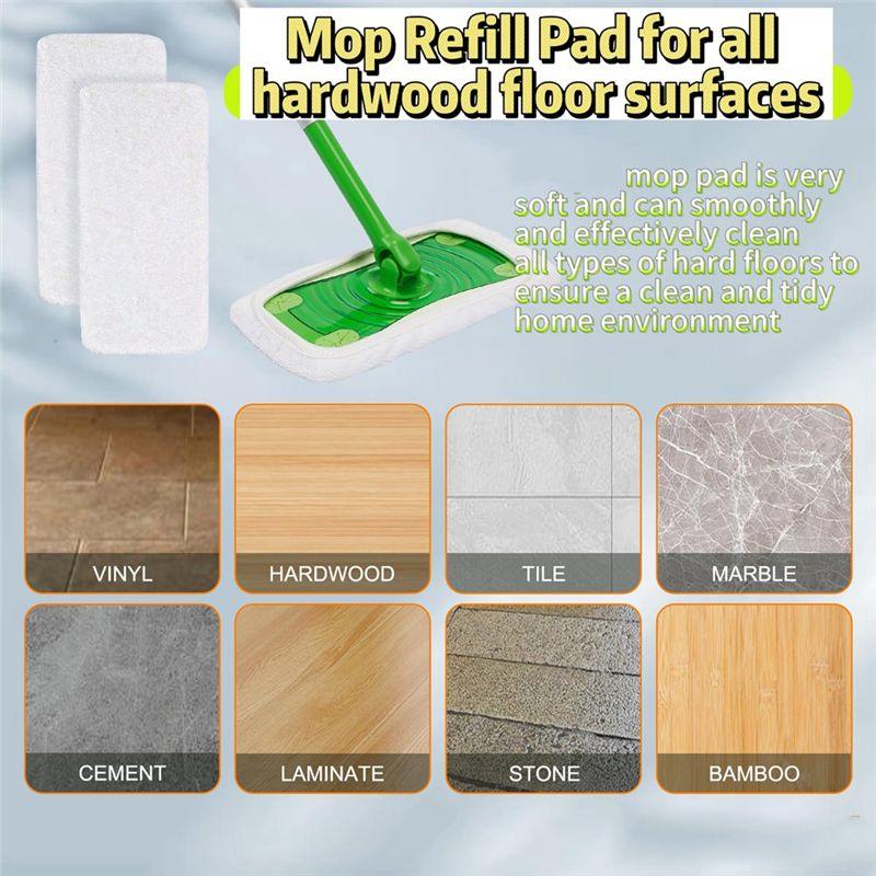 ABIY 8Pcs Reusable Mop Replacement Pads For Swiffer Sweeper Wet Mops Microfiber Mop Replacement Pads