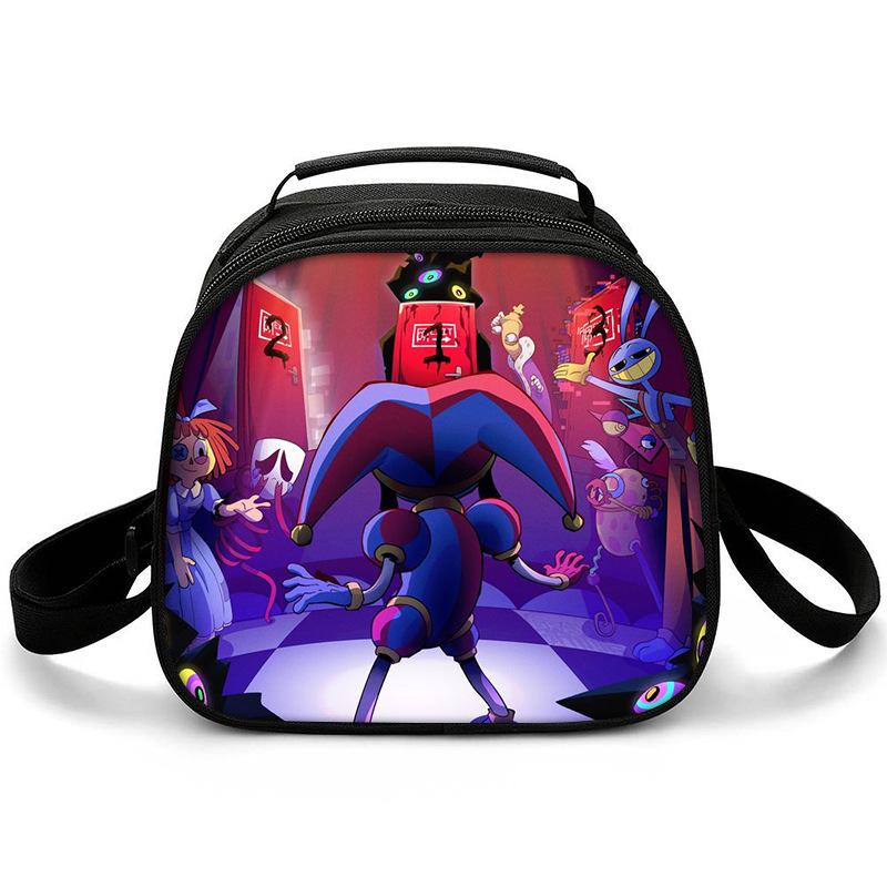 Magic Digital Circus Lunch Bag Student Ice Bag Children'S Meal Box Bag Handheld Shoulder Bag Cartoon Meal Bag