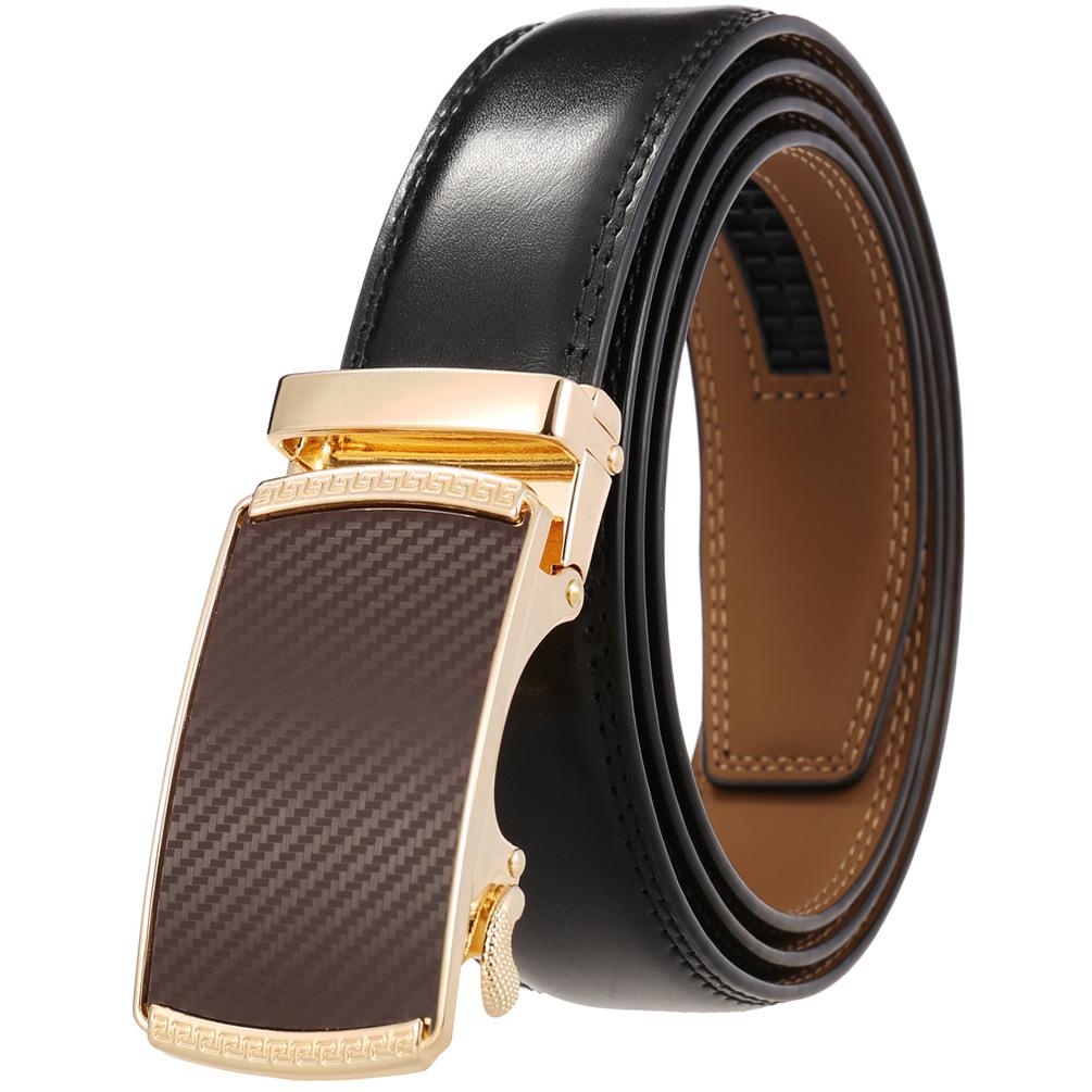 Fashion Casual Business Belt, Two-Layer Automatic Buckle Belt, Belt Belt Ly36-0191-2