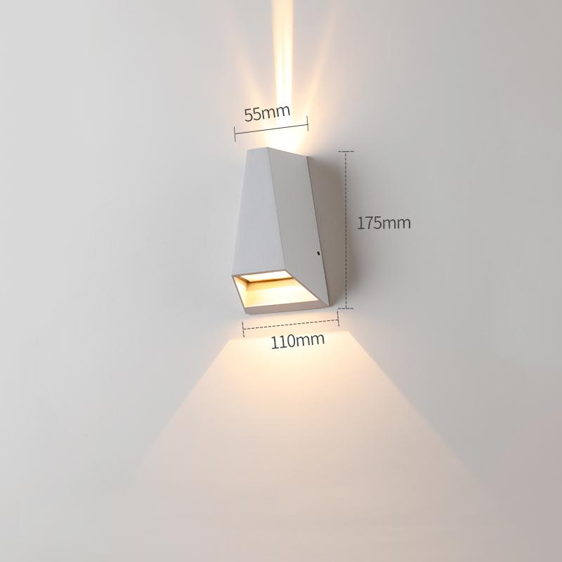 

Наружное настенное освещение Лестница Балкон Дом Сад Крыльцо Проход Передняя Гараж Освещение Дверь Крыльцо Терраса Водонепроницаемый настенный светильник Cold white белый