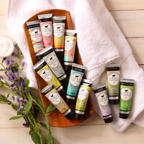 Set de 5 cremas de manos de leche de cabra Dionis (Edición limitada)