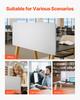 Desk Divider Privacy Panel, 1524 X 610 Mm Clamp-on Office Desk Partition, PET Cubicle Partition Panel, Workstation Privacy Divider with 2 C-Type