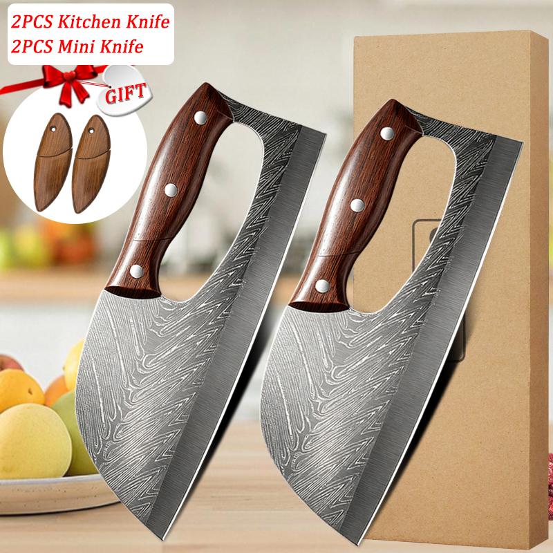 WXCOO Multi functional Labor-saving Kitchen Knife Handmade Forged Butcher Knife Meat Cleaver Chef Vegetable Slicing Knife