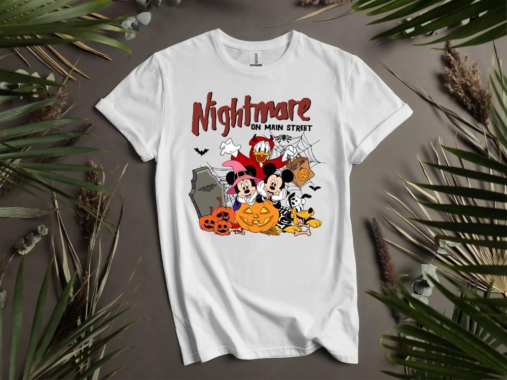 

Nightmare On Main Street Mickey T-shirt T shirt Men Women Unisex Tshirt K1036 3XL