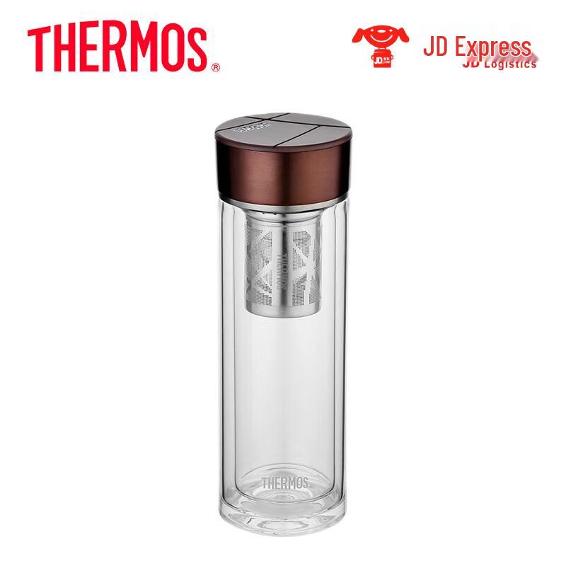Thermos Double-Wall Glass Tea Separation Bottle TCGA-400