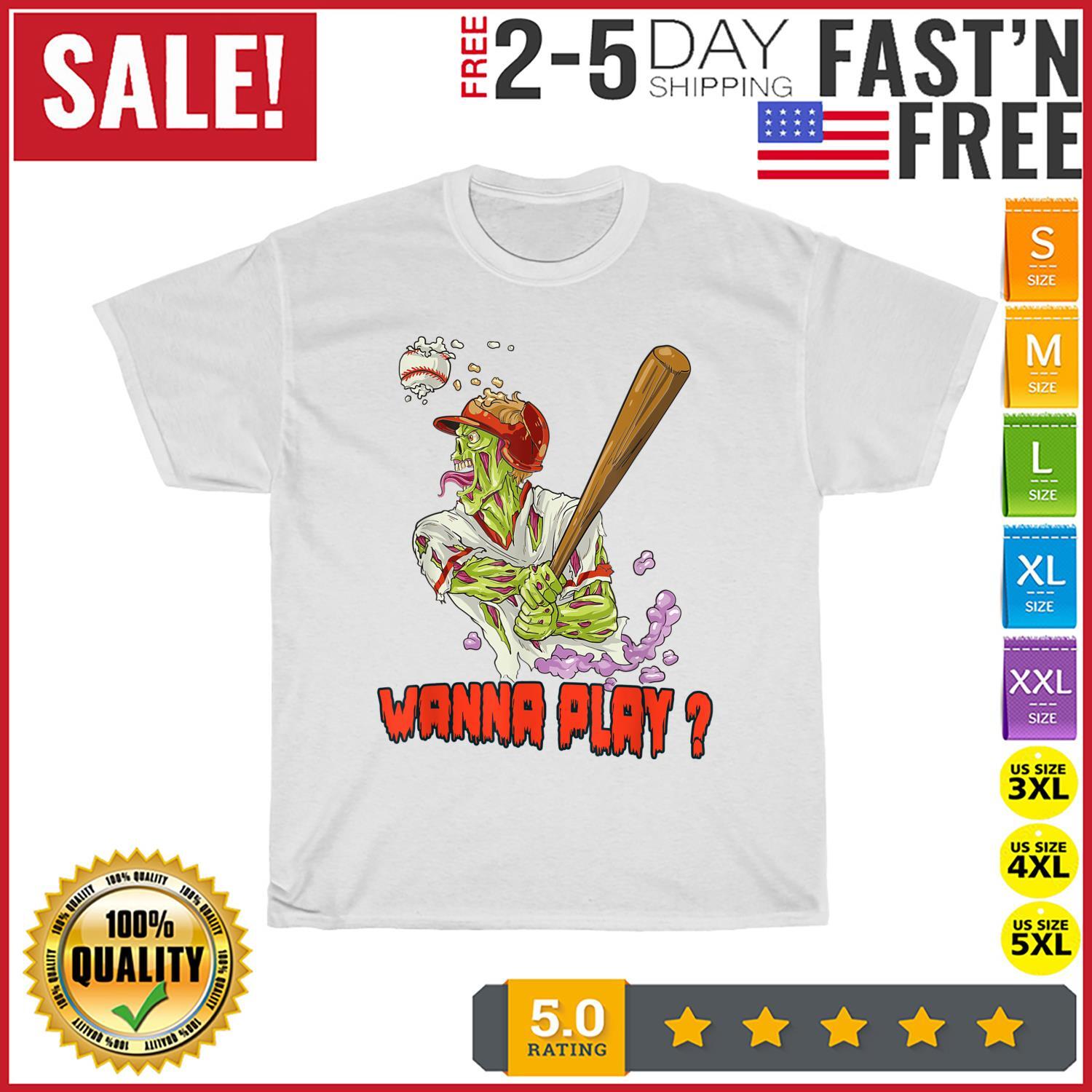Zombie Baseball Player Vintage T Shirt Mens Womens Tees Top Men Fashion 2023 Women T Shirt Mens Womens Tees Top Short NEW S