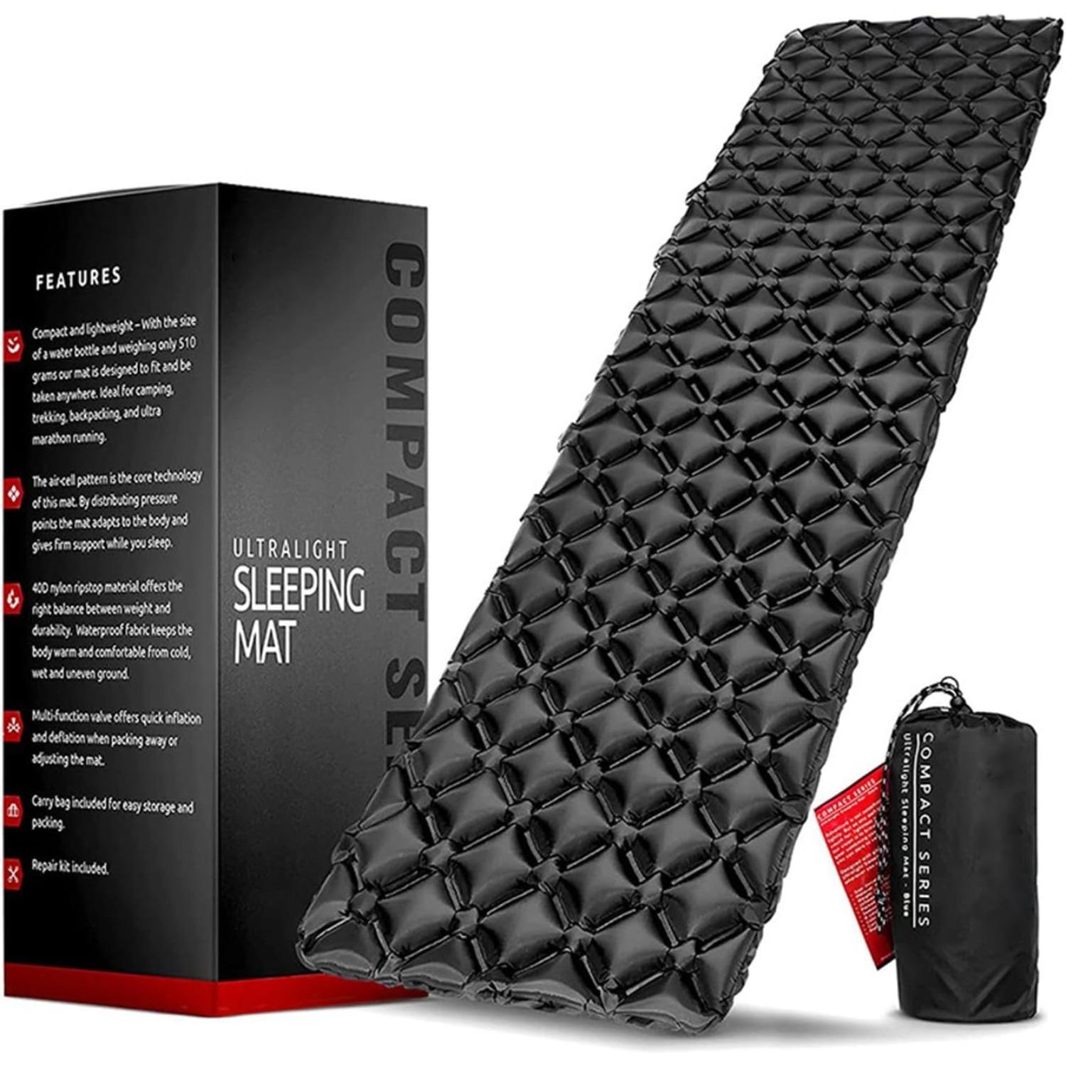 Backpacking Sleeping Pad - Lightweight, Inflatable, Compact Sleeping Pad,Camping Air Mattress for Camping Ultralight Sleeping Mat for Camping