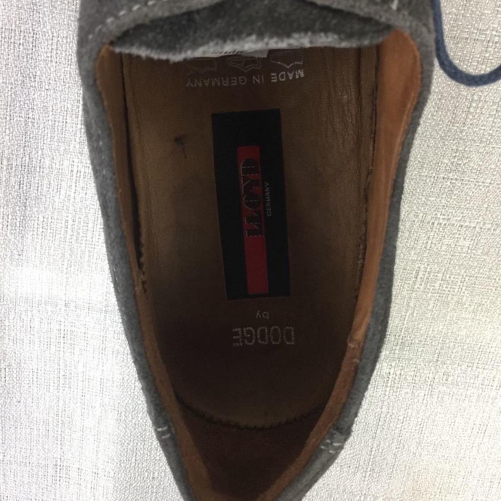 Current Value 30,00050,000 JPY Made In Germany LLOYD DODGE Suede Leather Shoes Gray Size 42 26.5(USED)