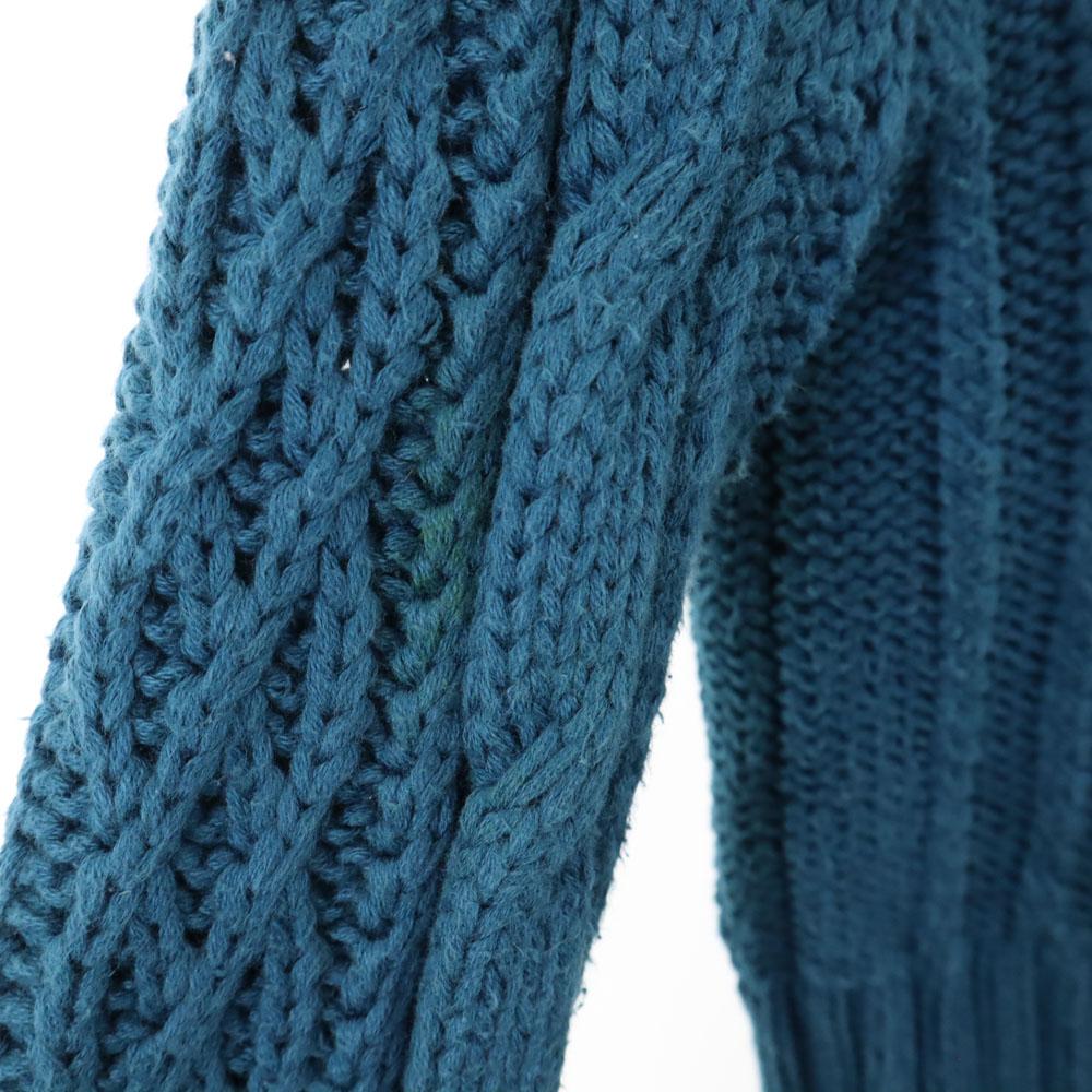 ACNE Long Sleeve Sweater M Blue Green Knit Women Used