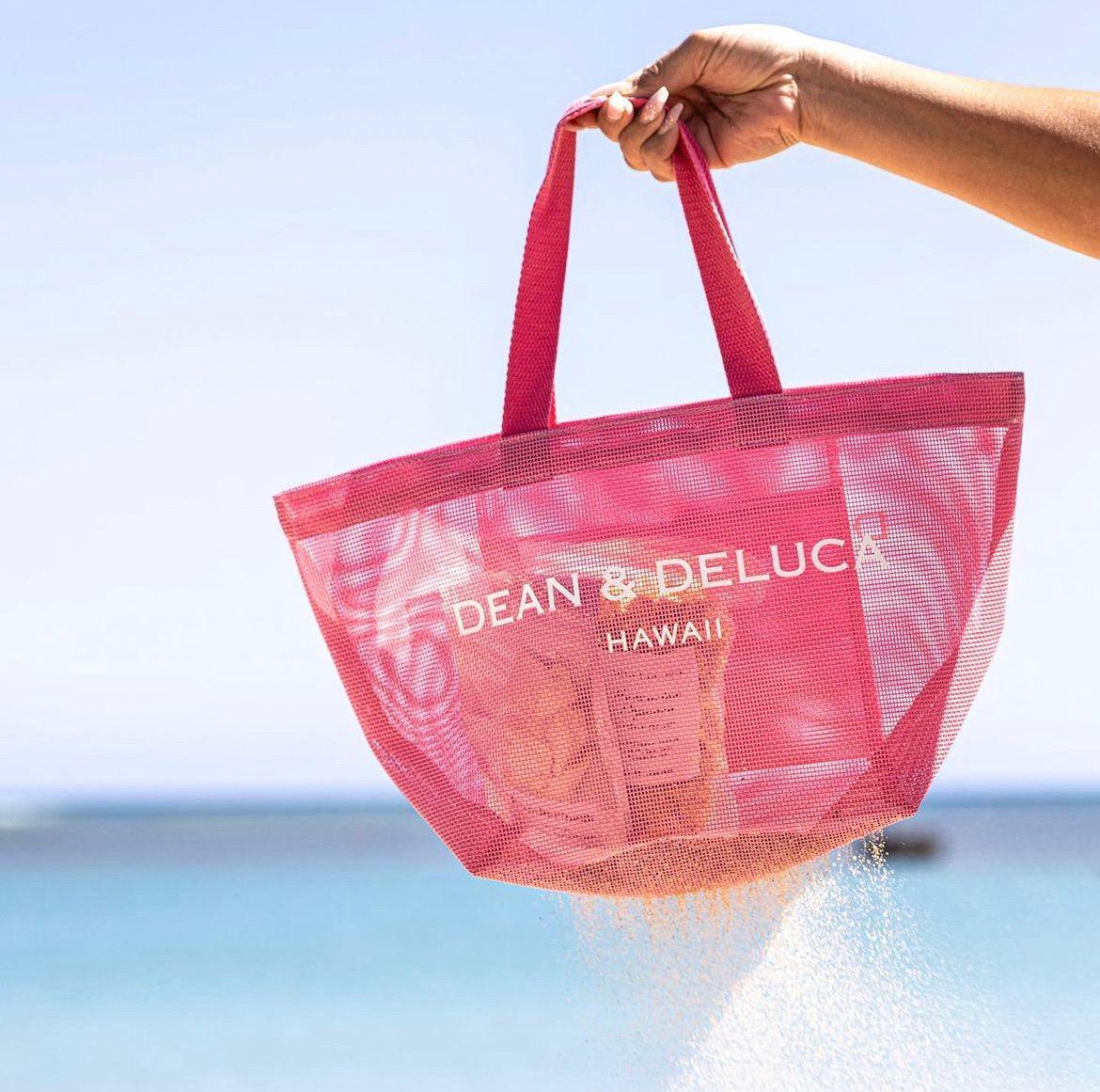 

Женская портативная прозрачная сетчатая сумка-тоут Dean & Deluca для пляжа и шопинга