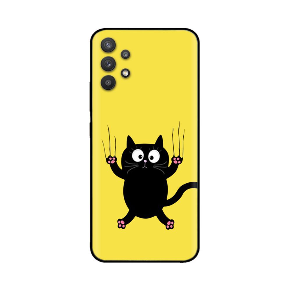 For Samsung A32 Case Soft Black Silicone Phone Back Cover for Samsung Galaxy A32 4G A325 A 32 5G A326 Case Fundas Coque Bumper
