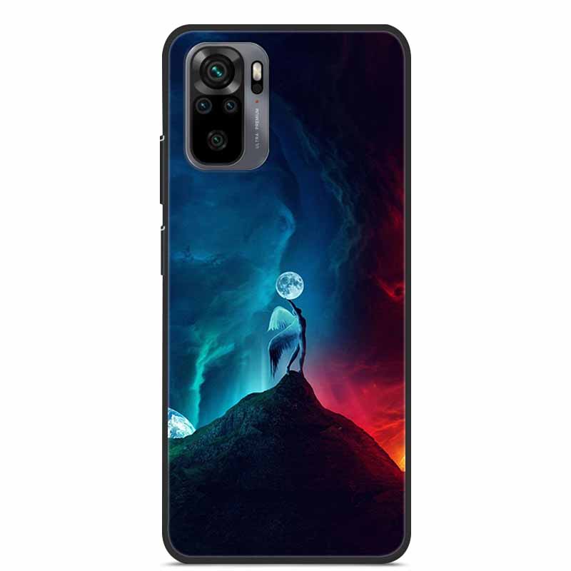 Dla Xiaomi Redmi Note 10S Case silikonowa tylna okładka etui na telefony dla Xiaomi Redmi Note10T 2021 miękki futerał uwaga 10S 10T 10 T S Coque