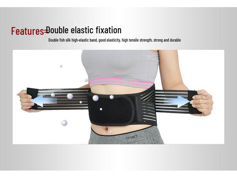 Unisex Medical Grade Lumbar Support Belt for Muscle Strain Relief - Breathable, Year-Round Back Support