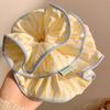 Korean Striped Large Intestine Scrunchie Hair Tie For Women Girls Sweet Hair Ornament Elastic Hair Band  Hair Accessories