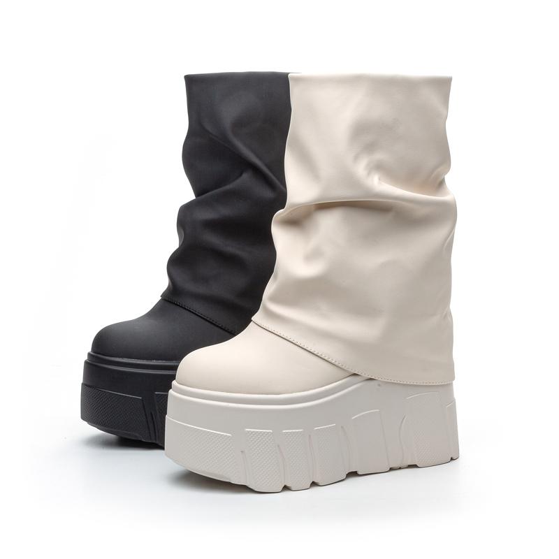 Fashion AIYUQI Trouser Boots Ladies 2025 New Designer Women's Ankle Boots Trend Platform High Heel Boots Women