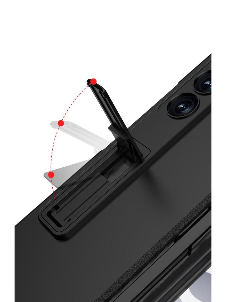 Samsung Fold6 Pen Slot Case: Cross-Border Folding, Magnetic Flip, Hinge Protection.