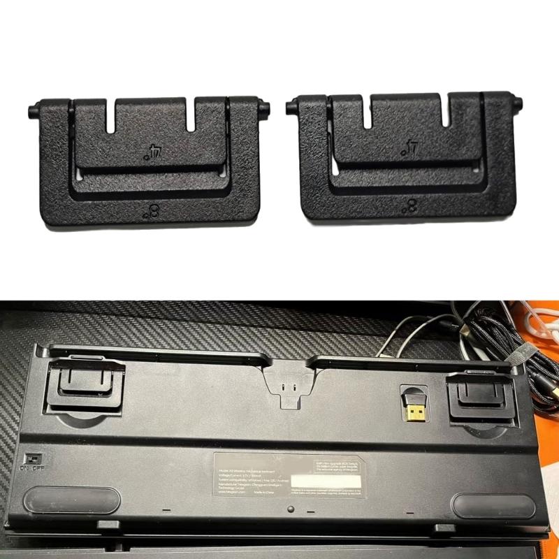 2Pieces Black Keyboards Bracket Leg Stand for HYEKU GK705 Keyboards Replacement Foot Stand Leg Holder