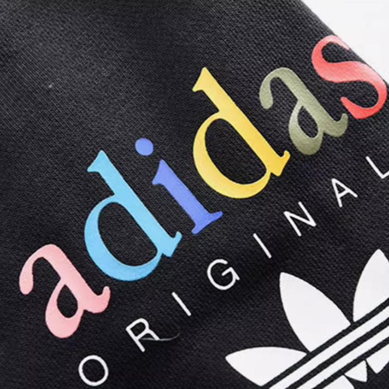 Adidas Originals Trefoil Logo Letter Print Lace-Up Sports Pants Women Pants Black AY6602